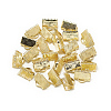 Brass Ribbon Crimp Ends KK-T032-146G-2