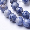 Natural Blue Spot Jasper Beads Strands G-D855-10-8mm-3