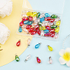50Pcs Electroplate Glass Pendants FIND-SP0004-73-7