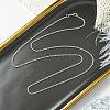 1.8mm Rack Plating Brass Box Chain Necklaces for Women Men MAK-L044-60P-3