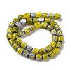 Handmade Lampwork Chevron Beads Strands LAMP-K041-01B-24-3