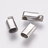 Tarnish Resistant 304 Stainless Steel Magnetic Clasps with Glue-in Ends STAS-F122-04P-4