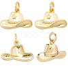 10Pcs Brass Pendants KK-BBC0023-79G-7