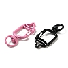 Spray Painted Alloy Swivel Clasps X-FIND-M008-01-2