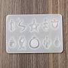 Geometrical Shape DIY Pendant Silicone Molds DIY-E070-01B-2