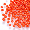 6/0 Baking Paint Glass Round Seed Beads SEED-S036-01C-01-1