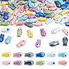 88Pcs 11 Colors Handmade Porcelain Ceramic Beads PORC-ME0001-01-1