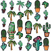 26Pcs 11 Styles Polyester Computerized Embroidery Cloth Iron on/Sew on Patches PATC-PH0001-52-1