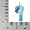 Brass Enamel Pendants KK-E093-03G-P-01-3