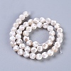 Tibetan Style Turtle Back Pattern dZi Beads Strands G-G036-8mm-6-3