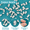 60Pcs 6 Styles Brass Spacer Beads KK-HS0015-36-4