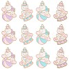 20Pcs 4 Styles Alloy Enamel Pendants ENAM-CJ0004-98-1