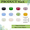 600Pcs 12 Colors Imitation Jade Glass Seed Beads SEED-ME0001-05-2