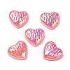 UV Plating Acrylic Cabochons OACR-H121-02G-1