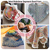1 Skein Gradient Segment Dyed 80% Wool 20% Acrylic Blended Yarn OCOR-TA0003-02A-9
