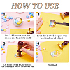 400Pcs Octagon Sealing Wax Particles DIY-CP0009-23-6