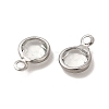 304 Stainless Steel with Glass Charms STAS-G305-11P-04-2