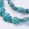 Synthetic Turquoise Beads Strands G-E456-35A-15x18mm-3