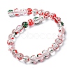 Christmas Theme Handmade Lampwork Beads Strands LAMP-A154-02A-2