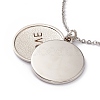 Sublimation Blank Aluminum Pendant Necklace LS-NJEW-E020-01P-01-4