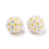 Handmade Luminous Polymer Clay Rhinestone Fancy Beads CLAY-H003-04C-2