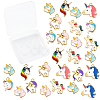 60Pcs 10 Styles Alloy Enamel Pendants ENAM-CJ0002-69-9