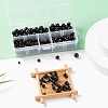 340Pcs 4 Sizes Natural Black Tourmaline Beads G-LS0001-25-5