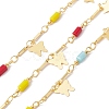 Handmade Eco-friendly Brass Butterfly & Star Charms Chain CHC-E025-11G-1