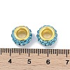 Alloy Rhinestone Clay Pave Beads ALRI-D300-04G-09-3