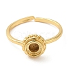 Rack Plating Brass Open Cuff Ring Findings RJEW-Z014-01G-1