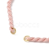 Braided Cotton Cord Bracelet Making MAK-L043-02G-08-2