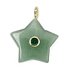 Natural Green Aventurine Pendants G-Z157-01G-05-1