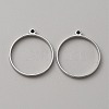 304 Stainless Steel Open Back Bezel Pendants FIND-WH0152-123D-1