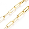 Soldered Brass Paperclip Chains CHC-D025-01G-3
