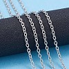 Non-Tarnish 3.28 Feet 304 Stainless Steel Cable Chains X-CHS-F006-02C-P-5
