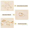 108Pcs 18 Style Brass Linking Rings KK-FH0005-75-4