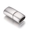 Tarnish Resistant 304 Stainless Steel Magnetic Clasps with Glue-in Ends STAS-G101-44P-1