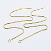 Brass Stud Earring Findings KK-K220-01B-G-1