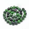 Natural Ruby in Zoisite Beads Strands G-R446-6mm-25-2