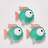 Translucent Frosted Resin Cabochons CRES-N022-15-1