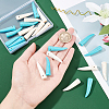24Pcs 2 Colors Synthetic Turquoise Pendants G-AR0004-74-3