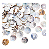 100Pcs Natural Akoya Shell Buttons BUTT-PH0001-41B-6