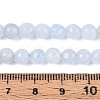 Dyed Natural White Jade Beads Strands X-G-T139-6mm-60-24-5
