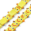Handmade Bumpy Lampwork Beads Strands LAMP-N021-035D-1