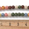 Synthetic Lava Rock Dyed Beads Strands G-H311-08D-10-2