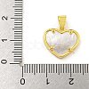 Rack Plating Brass Micro Pave Cubic Zirconia Pendants KK-G513-85G-3