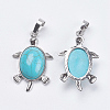 Synthetic Turquoise Pendants G-F265-01L-2