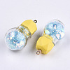 Opaque Resin Pendants RESI-T051-06B-3