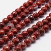 Natural Red Jasper Beads Strands G-D840-50-6mm-1