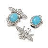 Brass Micro Pave Clear Cubic Zirconia Box Clasps KK-C075-43A-P-2
